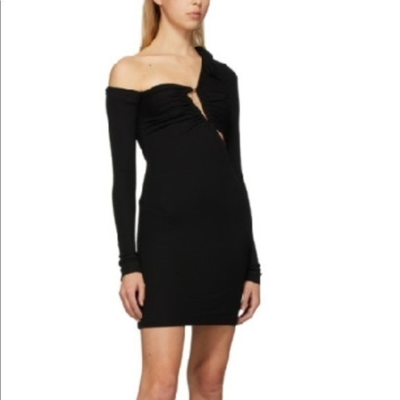 BEN TAVERNITI Black Triangle Turtleneck Dress - Picture 4 of 9